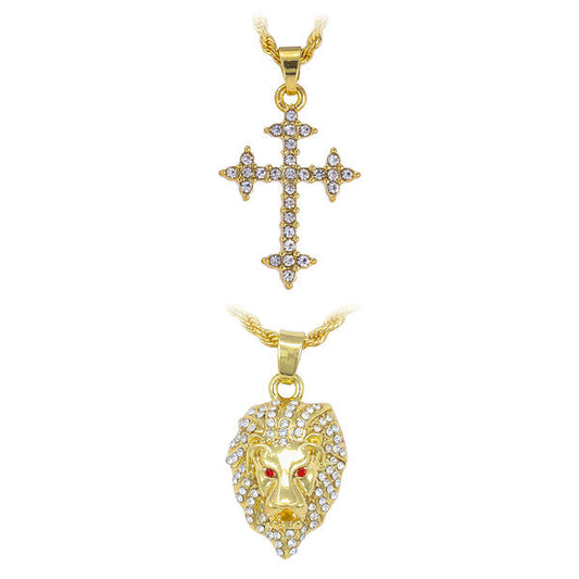 2on Mini Pendant with 3mm Rope Chain - CRDH2-112G