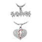 2on Mini Pendant with 3mm Rope Chain - CRDH2-111G