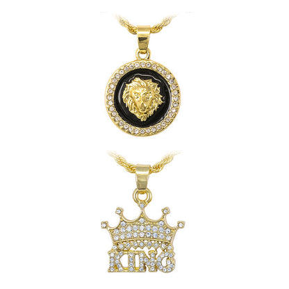 2on Mini Pendant with 3mm Rope Chain - CRDH2-108G
