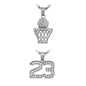 2on Mini Pendant with 3mm Rope Chain - CRDH2-107G