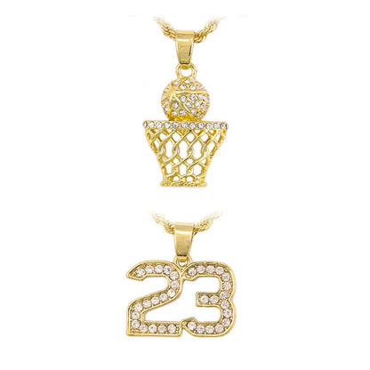2on Mini Pendant with 3mm Rope Chain - CRDH2-107G