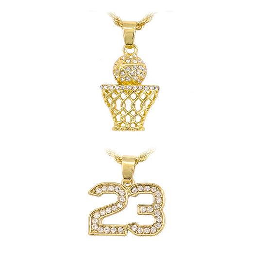 2on Mini Pendant with 3mm Rope Chain - CRDH2-107G