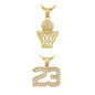 2on Mini Pendant with 3mm Rope Chain - CRDH2-107G