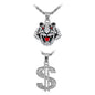 2on Mini Pendant with 3mm Rope Chain - CRDH2-106G
