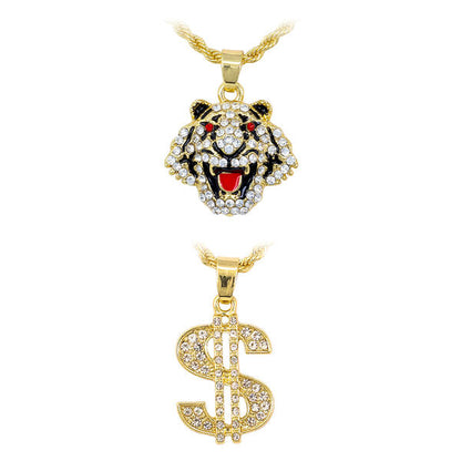 2on Mini Pendant with 3mm Rope Chain - CRDH2-106G
