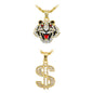 2on Mini Pendant with 3mm Rope Chain - CRDH2-106G