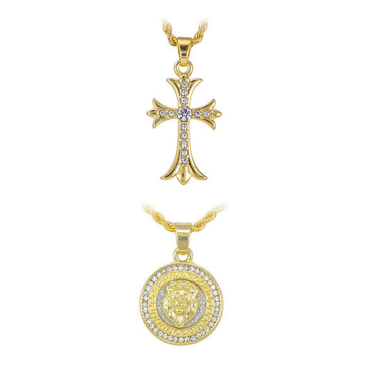 2on Mini Pendant with 3mm Rope Chain - CRDH2-104G