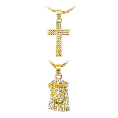 2on Mini Pendant with 3mm Rope Chain - CRDH2-102G