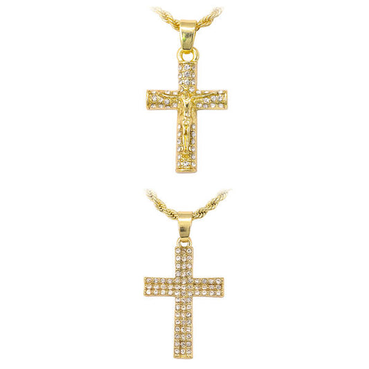 2on Mini Pendant with 3mm Rope Chain - CRDH2-101G