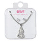 Ladies Praying Hands Necklace with Earrings Set - DD-HC-212G