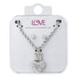 Ladies Heart Necklace with Earrings Set - DDS-LMP-HRT-006