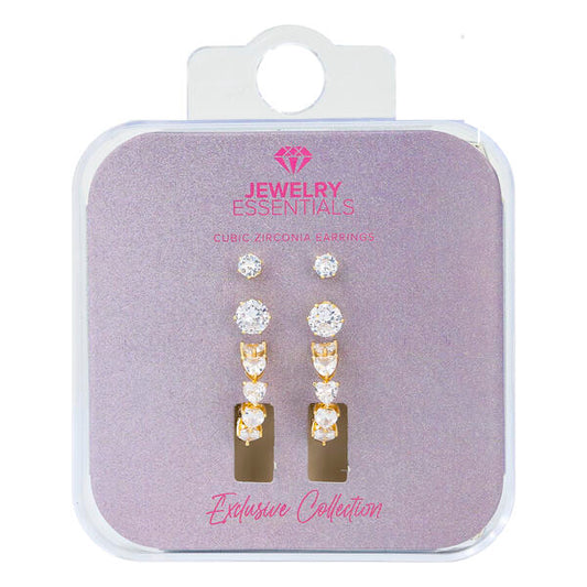 Carded 3on Earring Sets -  3HE-102
