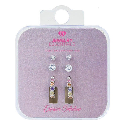 Ladies Heart Hoop Earring Starter Pack - DD-3HE-101