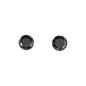 10mm Black Stud Sterling Silver Earring - CBK 010 SV