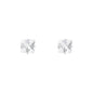 4mm Square Stud Sterling Silver Earring - CESQ 44 SV