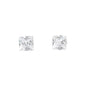 8mm Square Stud Sterling Silver Earring - CESQ 88 SV