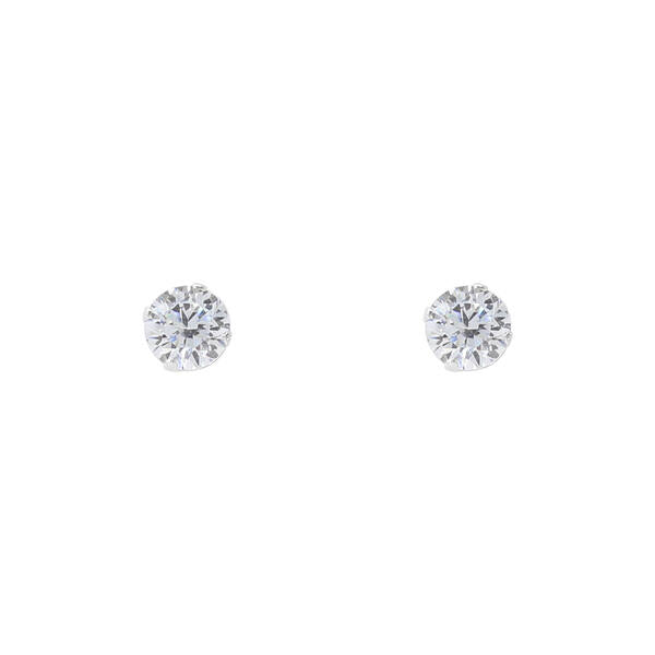 4mm Round Stud Sterling Silver Earring - CE 004 SV