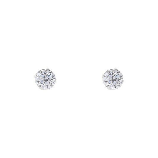 4mm Round Stud Sterling Silver Earring - CE 004 SV