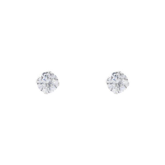 7mm Round Stud Sterling Silver Earring - CE 007 SV