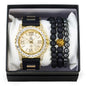 Watch and Lion 3on Beaded Bracelet Gift Set - WBR-301