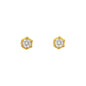 3mm Round Crown CZ Earring - CRZ-03