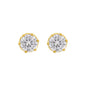 8mm Round Crown CZ Earring - CRZ-08