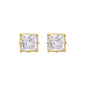 7mm Square Crown CZ Earring - CQZ-07