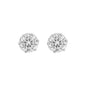 6mm Round Crown CZ Earring - CRZ-06