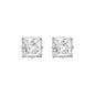 7mm Square Crown CZ Earring - CQZ-07