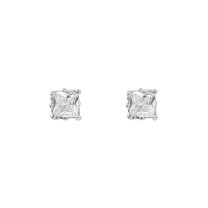5mm Square Crown CZ Earring - CQZ-05