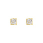 4mm Square Crown CZ Earring - CQZ-04