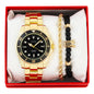 Metal Band Watches w/2 Bracelets Gift-Set - W2BR-004