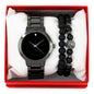 Metal Band Watches w/2 Bracelets Gift-Set - W2BR-006