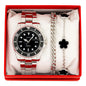 Metal Band Watches w/2 Bracelets Gift-Set - W2BR-005