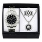 Metal Band Watches w/Necklace and Ring Gift-Set - W1K3-003