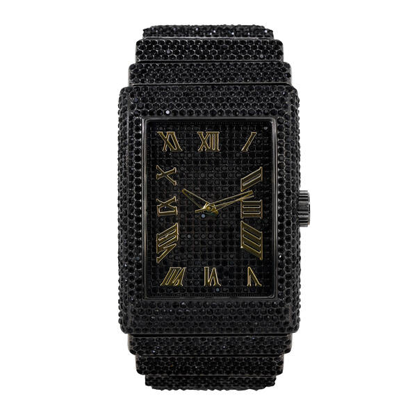 Urban Iced-Out 46mm Chandelier Metal Band Watch - 9832-MB