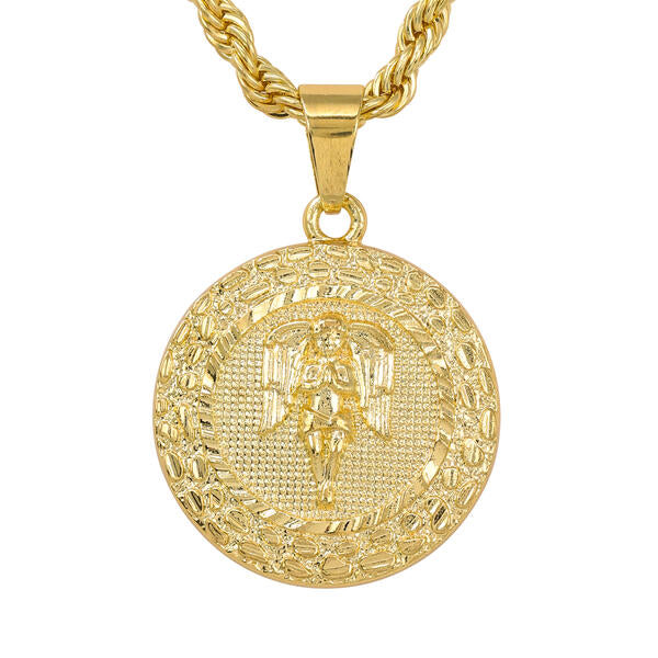 Round Nugget Angel Pendant - NCC-142