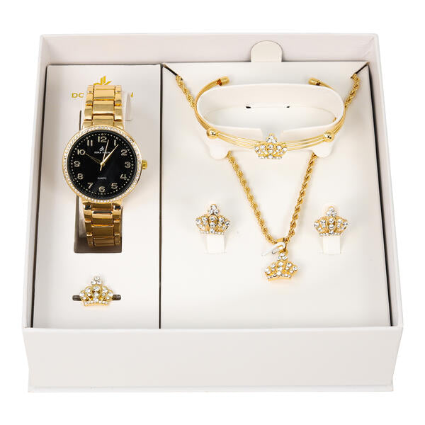 Ladies Metal Band Watch and Jewelry Set - LMS-9462