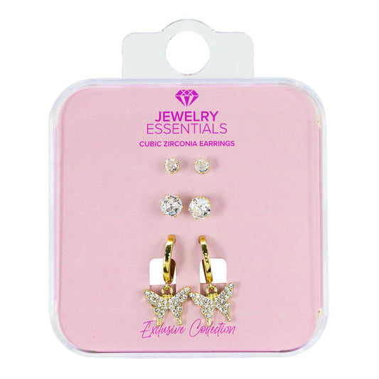 Carded 6on Earring Sets -  3HE-107