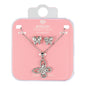 Ladies Butterfly Necklace & Earring Set - DD-SET-001
