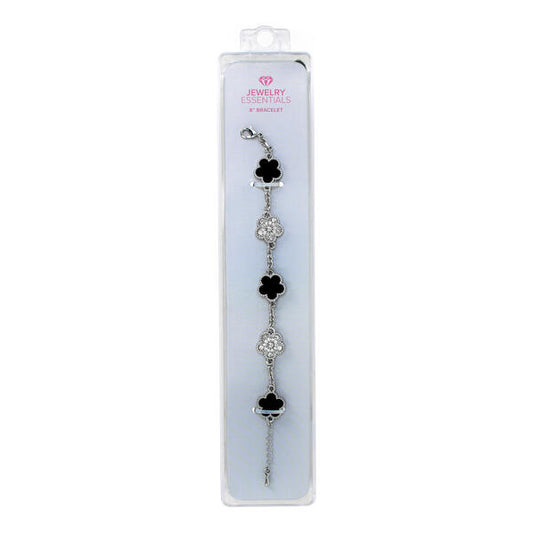 Clover Motif Multi Charm Bracelet - HBRS-301