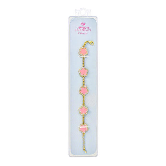 15mm Clover Chain Link Bracelet - HBRS-102