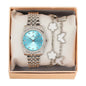 Ladies Watch and Clover Bracelet Set - LWBR-903