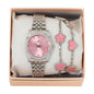 Ladies Watch and Clover Bracelet Set - LWBR-903