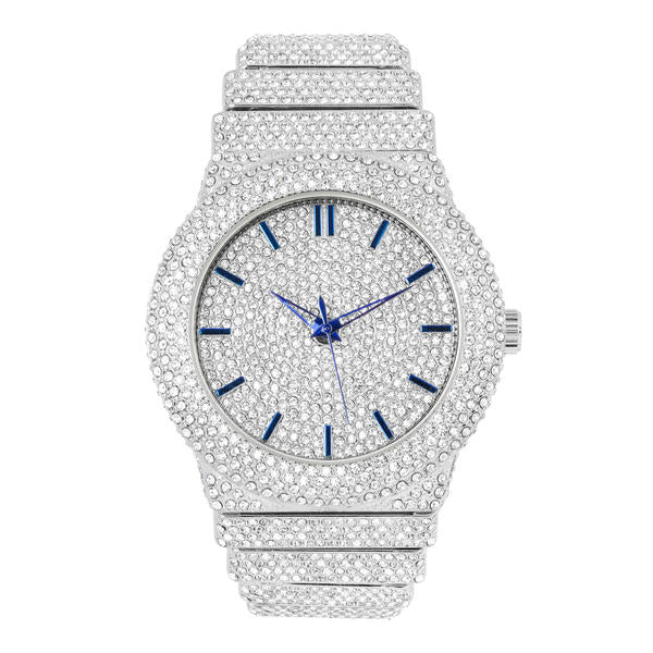 Urban Iced-Out 47mm Chandelier Metal Band Watch - 9833-MB