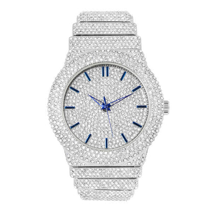 Urban Iced-Out 47mm Chandelier Metal Band Watch - 9833-MB