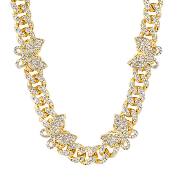 13mm Butterfly Iced Cuban Chain - HSCH-412
