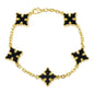 Black Multi Cross Bracelet - HBRS-105