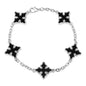Black Multi Cross Bracelet - HBRS-105