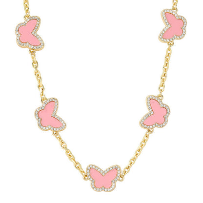 Butterfly Clover Necklace - HCHS-106